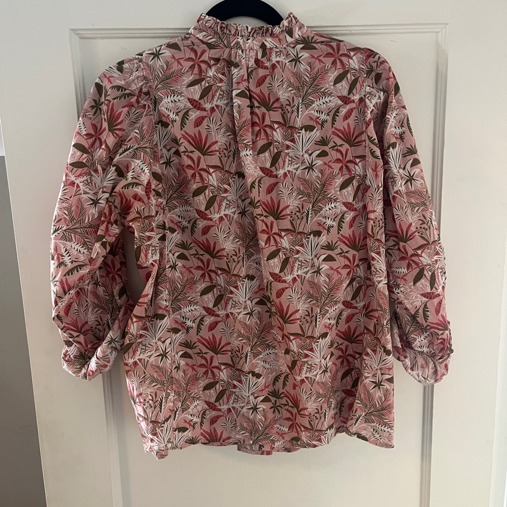 Boden Floral Button-Up Blouse - Picture 3 of 4
